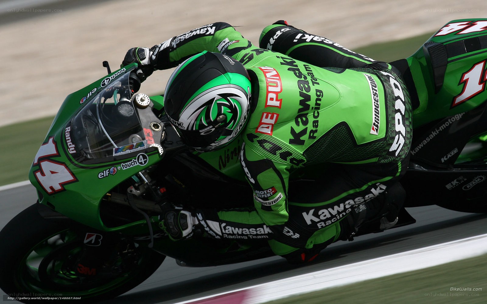 motorcycle racer on track