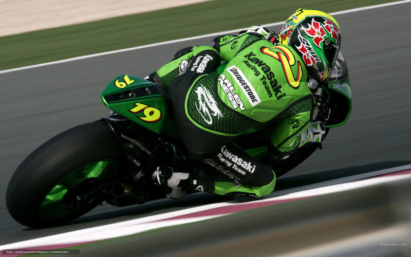 motorcycle racer on track