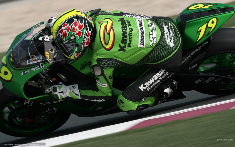 motorcycle racer on track