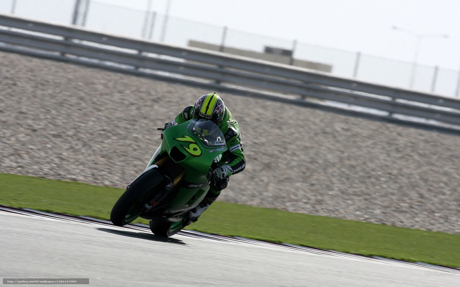 motorcycle racer on track