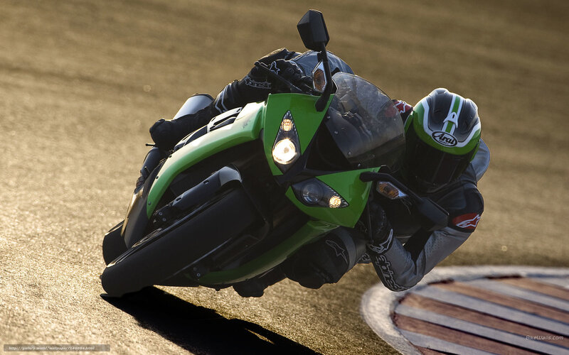 motorcycle racer on track