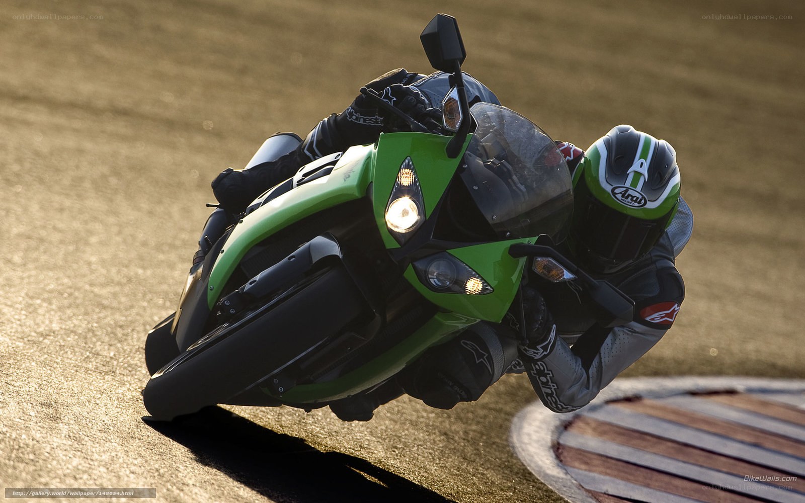 motorcycle racer on track