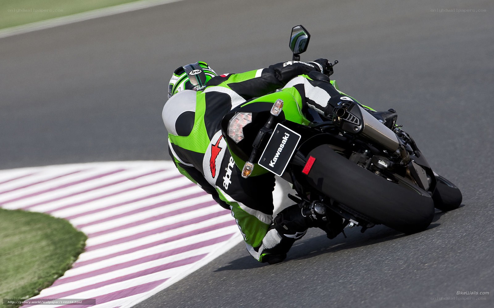 motorcycle racer on track