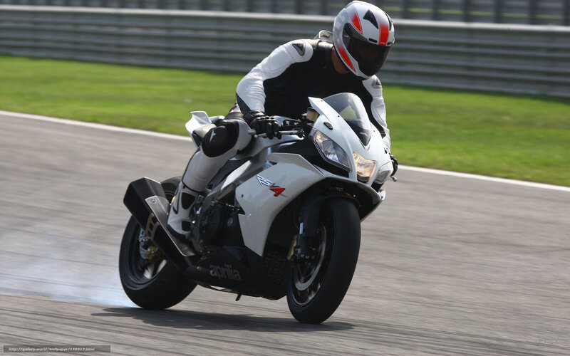 motorcycle racer on track