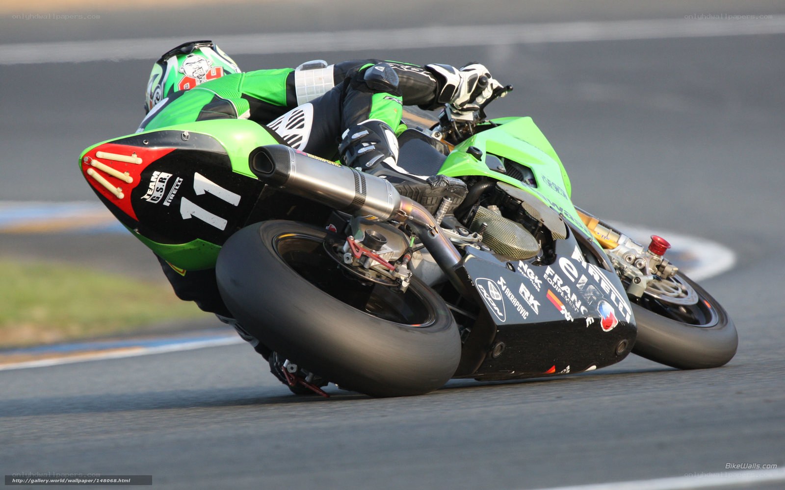 motorcycle racer on track