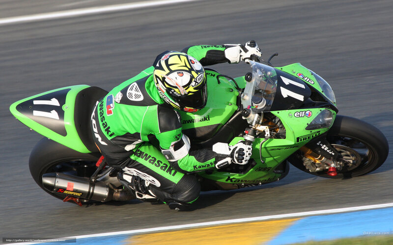 motorcycle racer on track