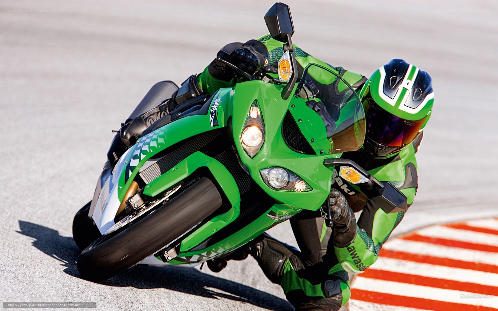 motorcycle racer on track