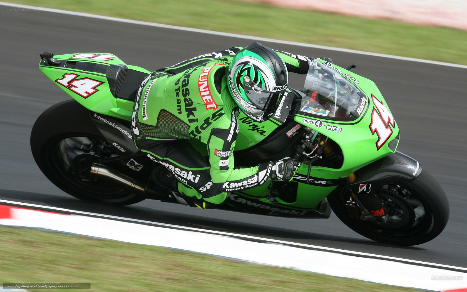 motorcycle racer on track