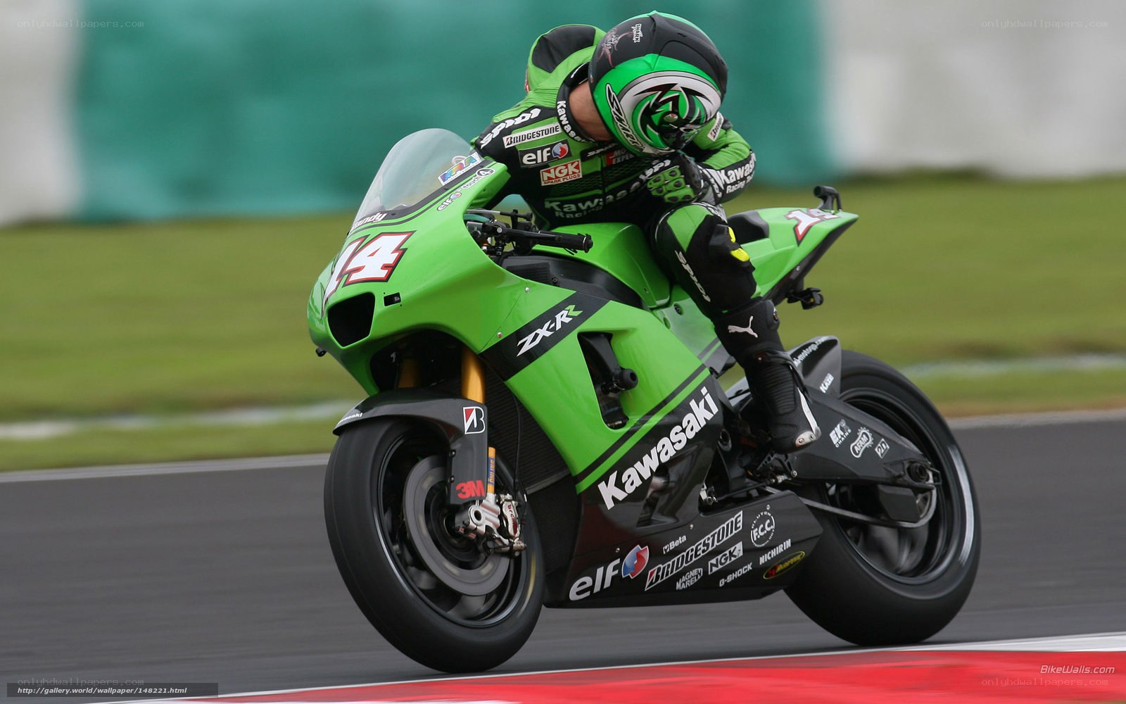 motorcycle racer on track