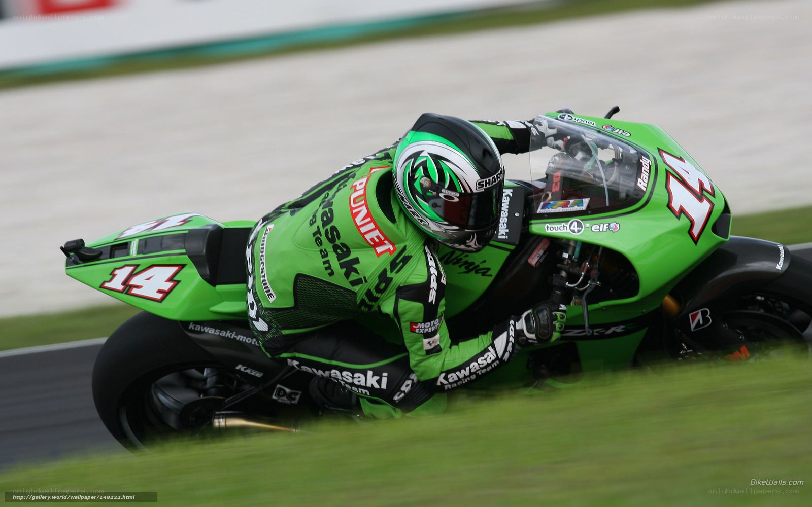 motorcycle racer on track