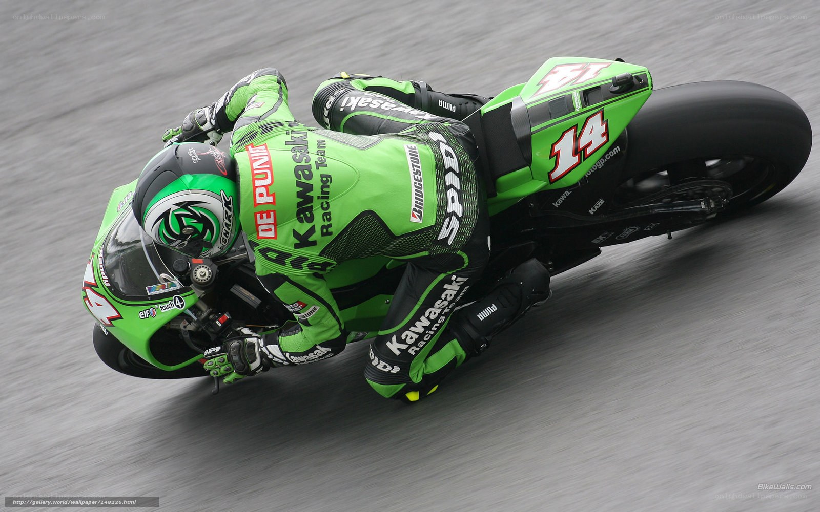 motorcycle racer on track