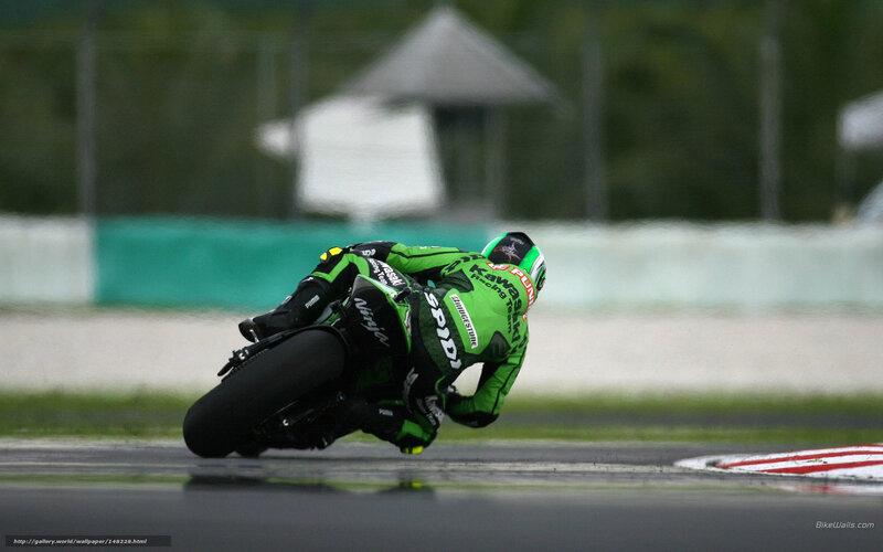 motorcycle racer on track