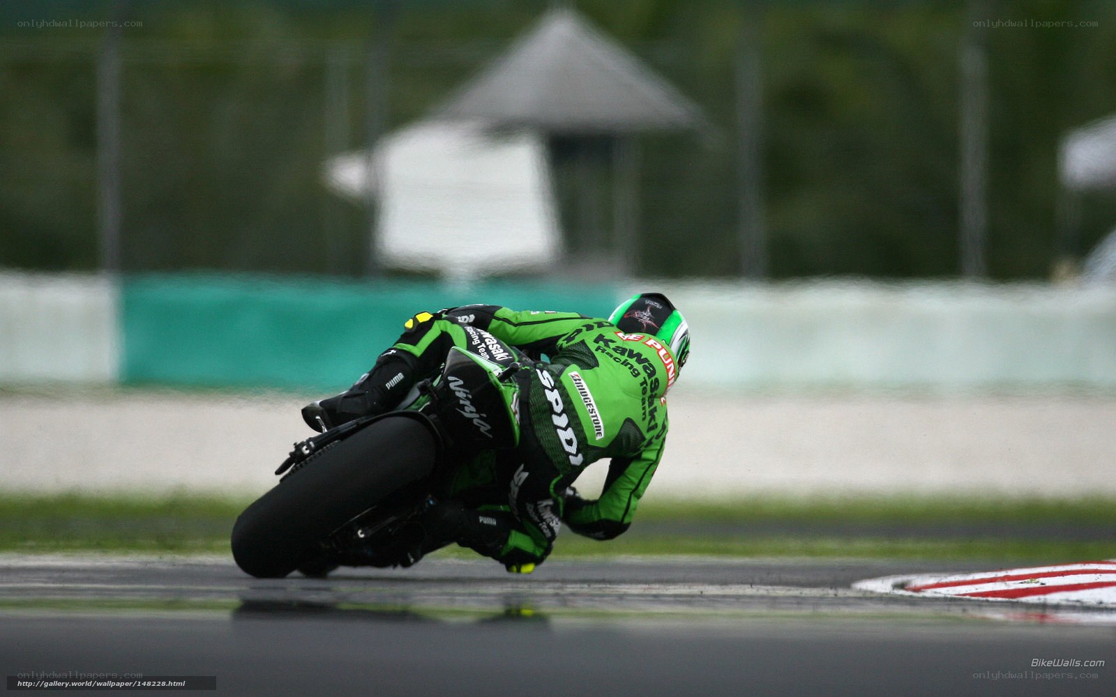 motorcycle racer on track