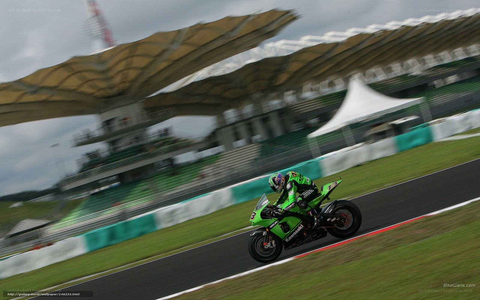 motorcycle racer on track