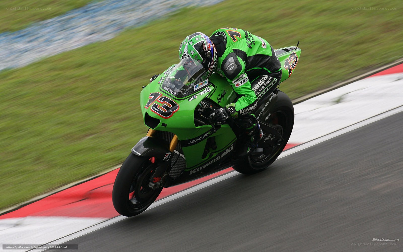 motorcycle racer on track