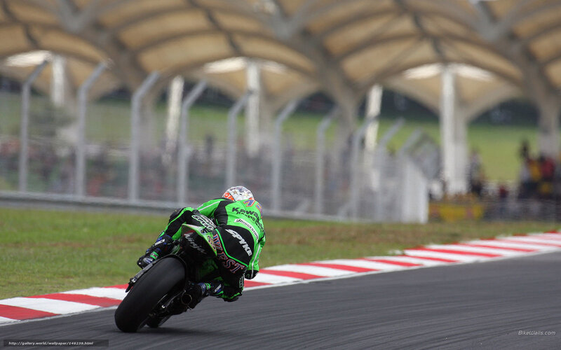 motorcycle racer on track