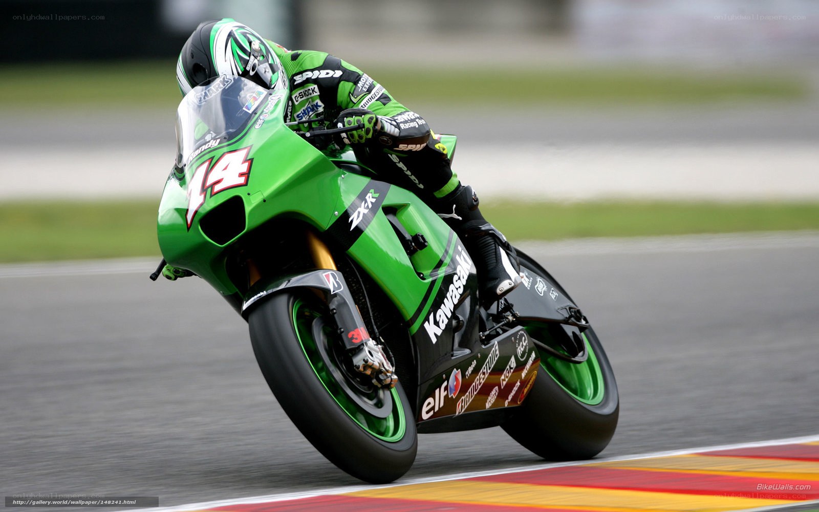 motorcycle racer on track