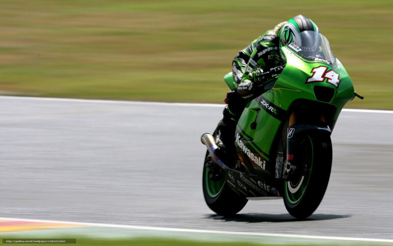 motorcycle racer on track