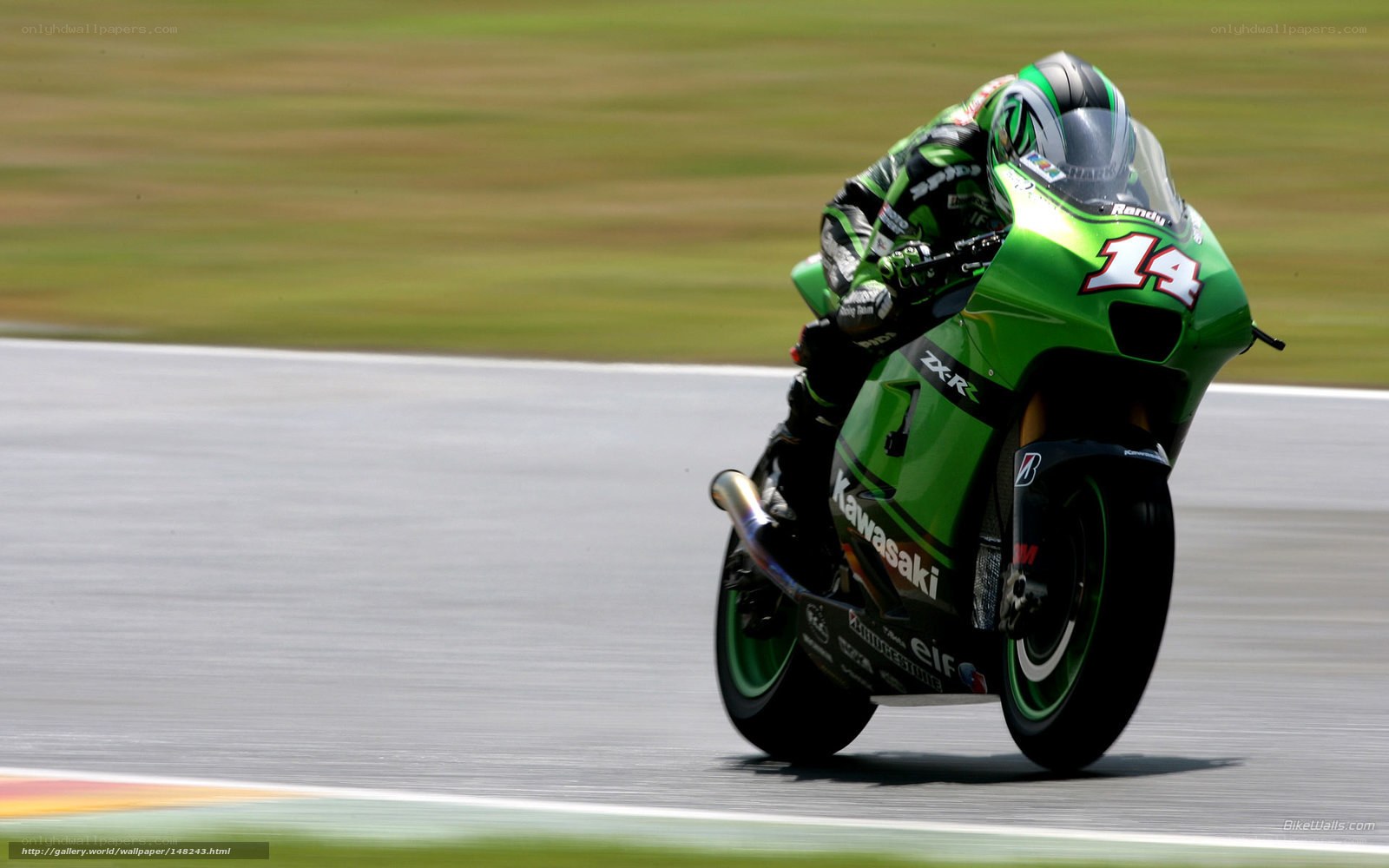 motorcycle racer on track