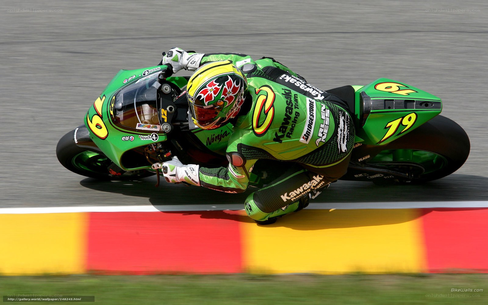 motorcycle racer on track