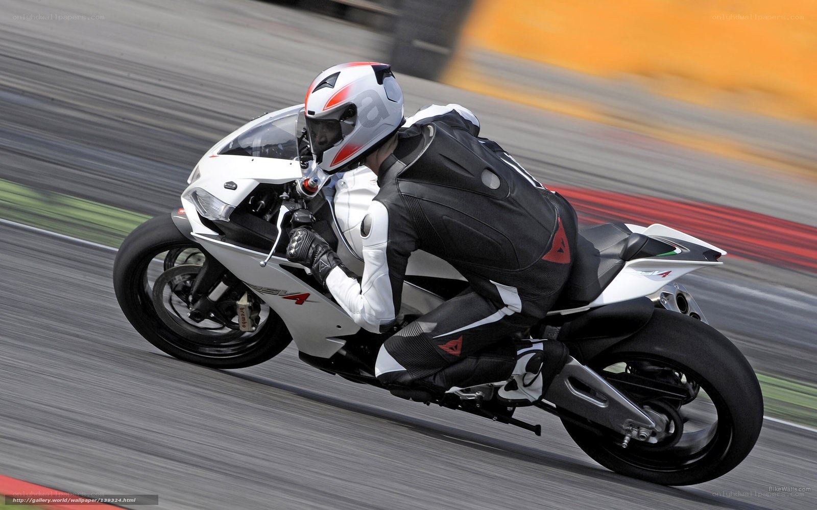 motorcycle racer on track