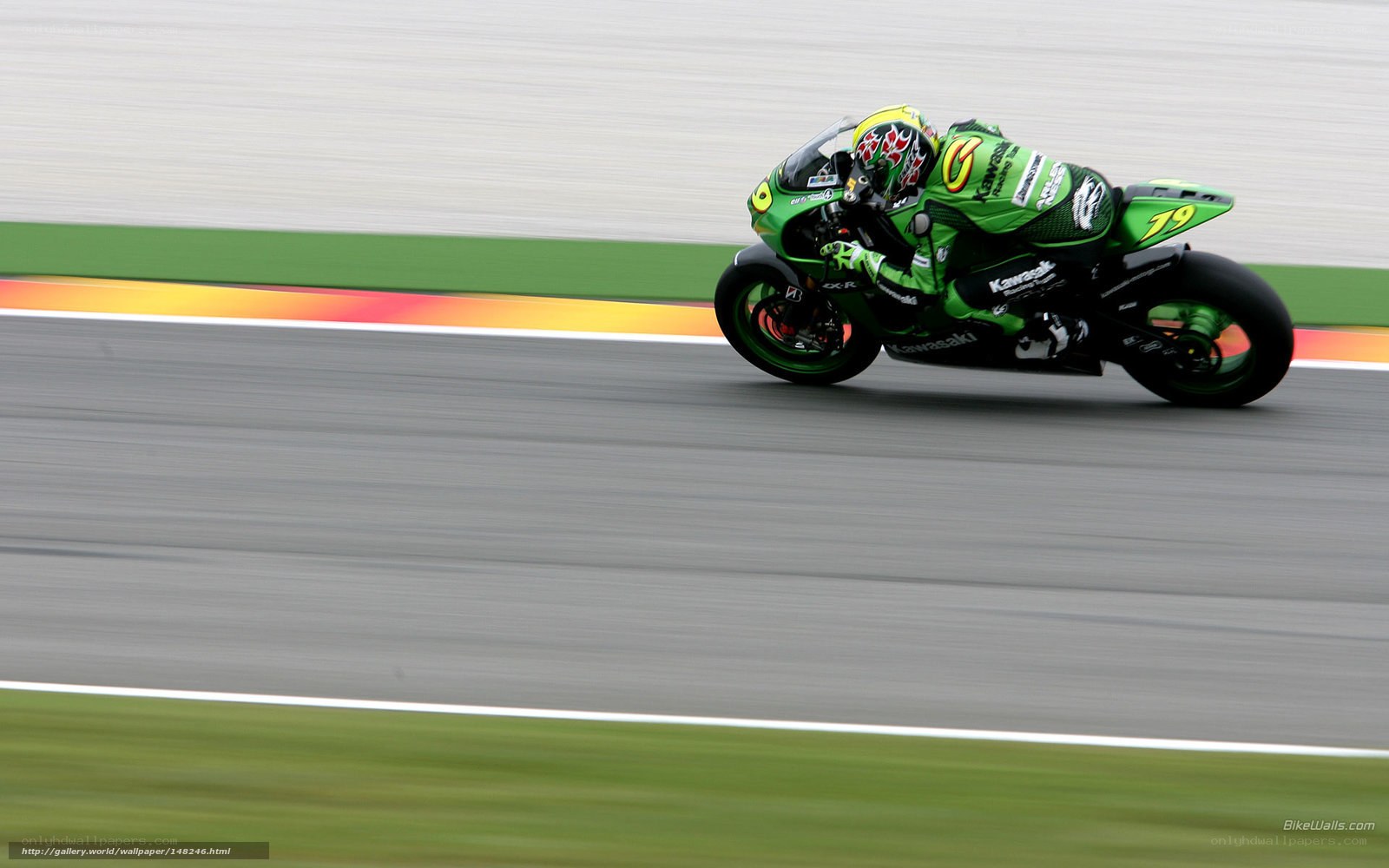 motorcycle racer on track