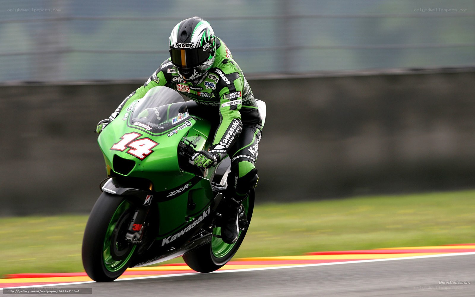 motorcycle racer on track