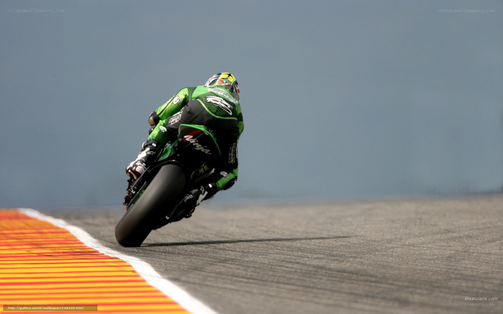 motorcycle racer on track