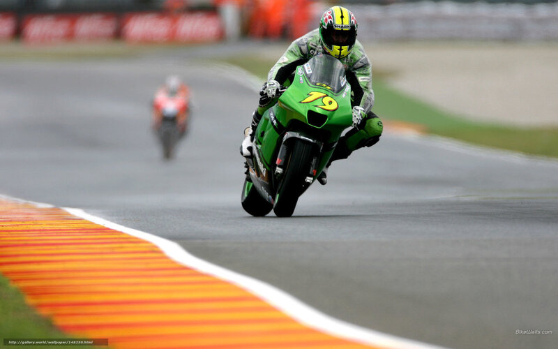 motorcycle racer on track