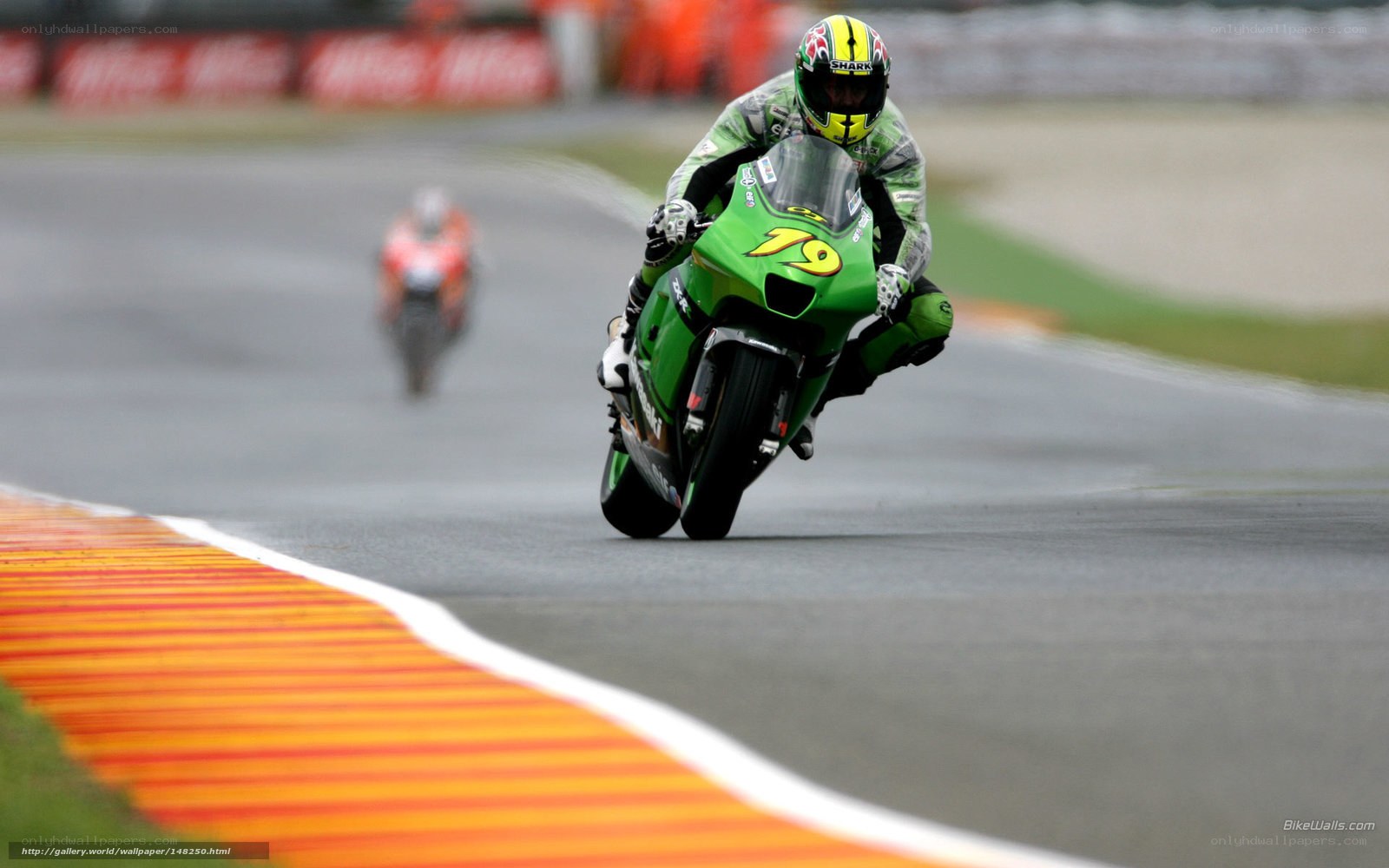 motorcycle racer on track