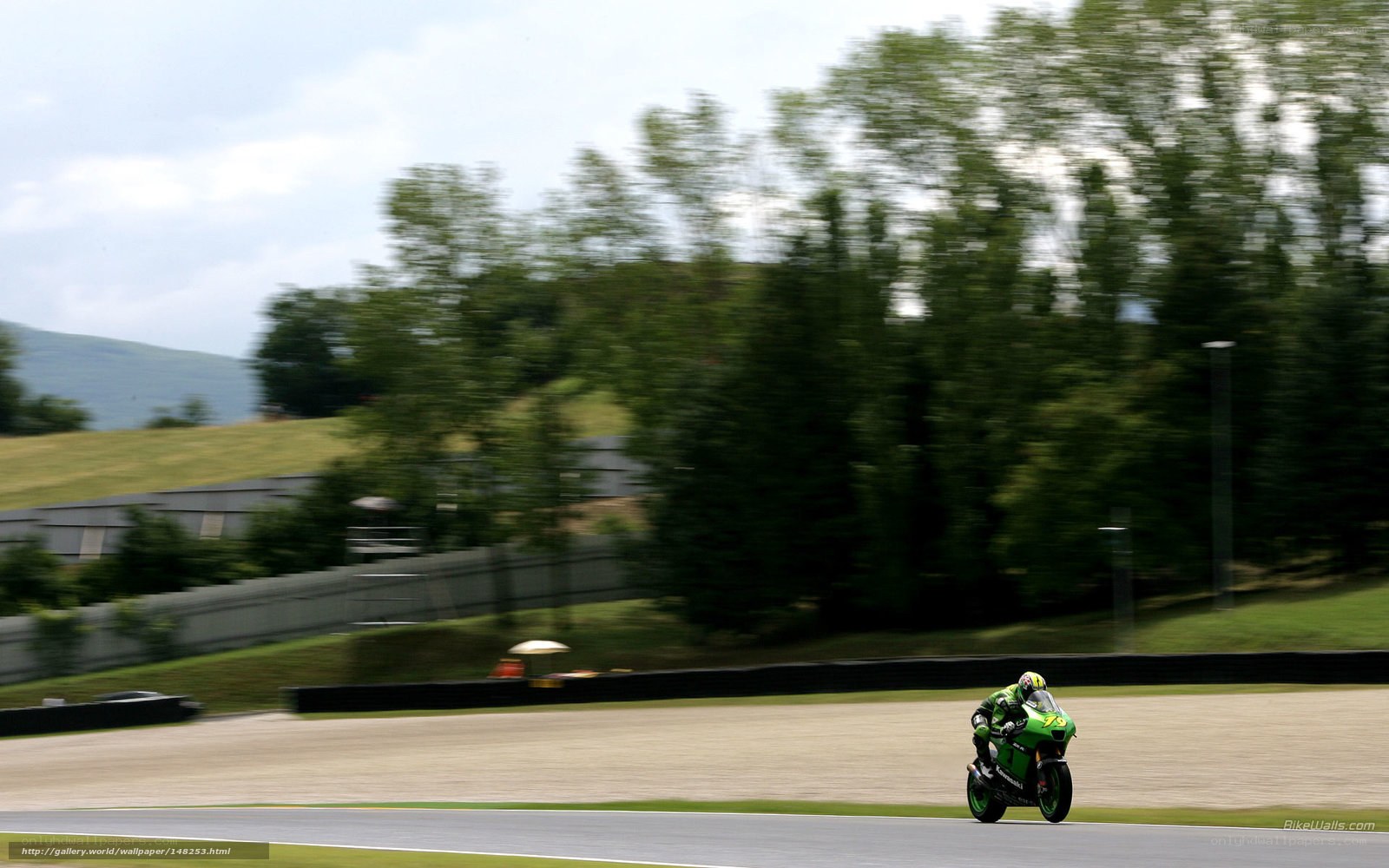 motorcycle racer on track