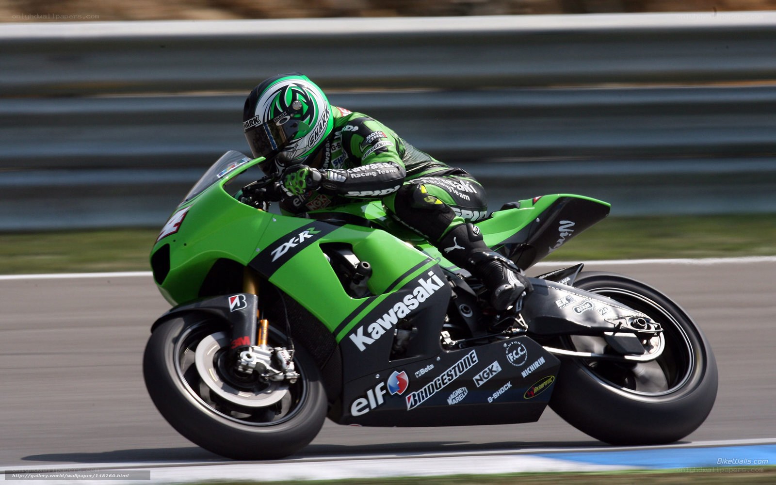 motorcycle racer on track
