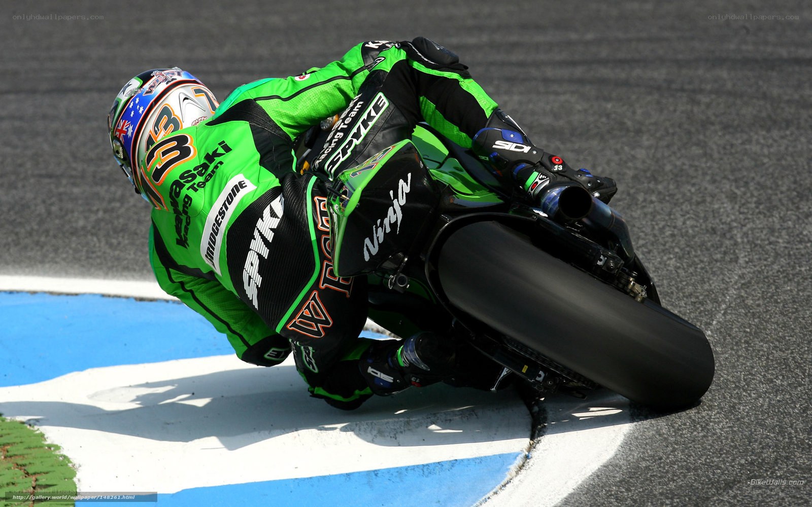 motorcycle racer on track