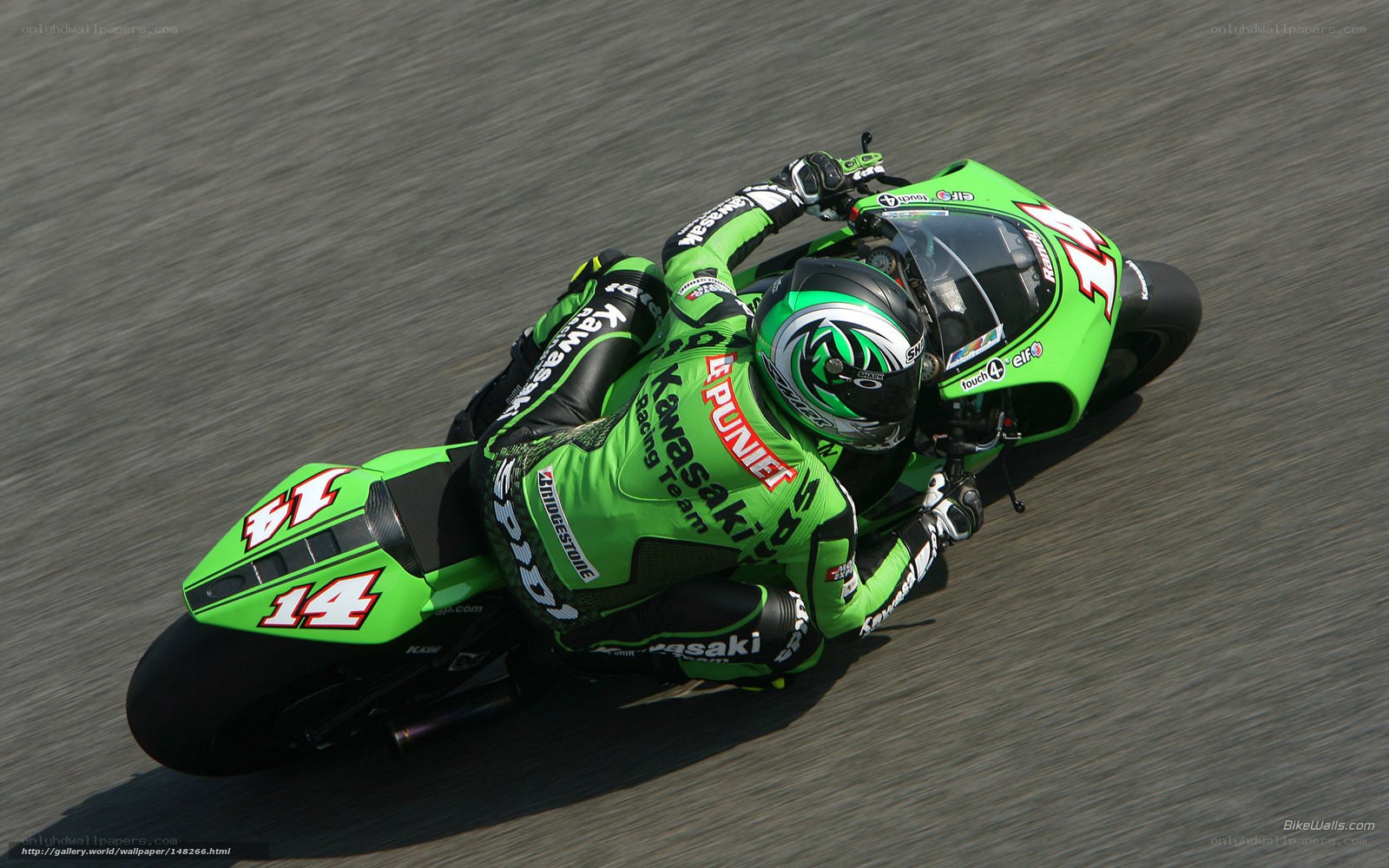 motorcycle racer on track