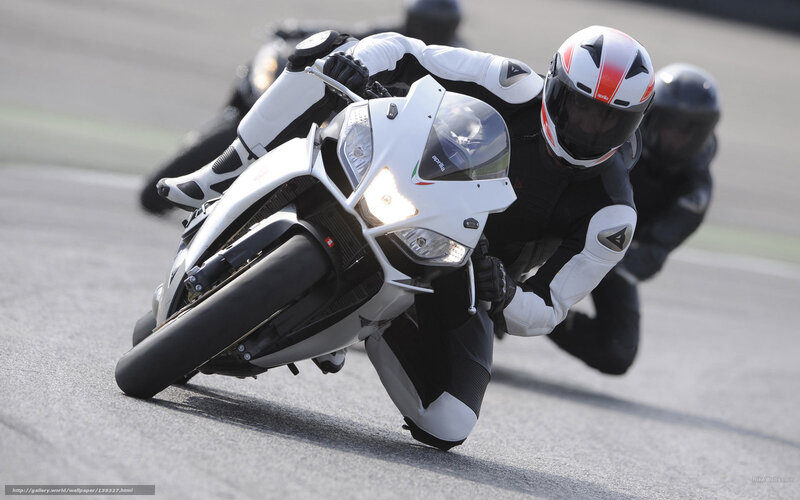 motorcycle racer on track