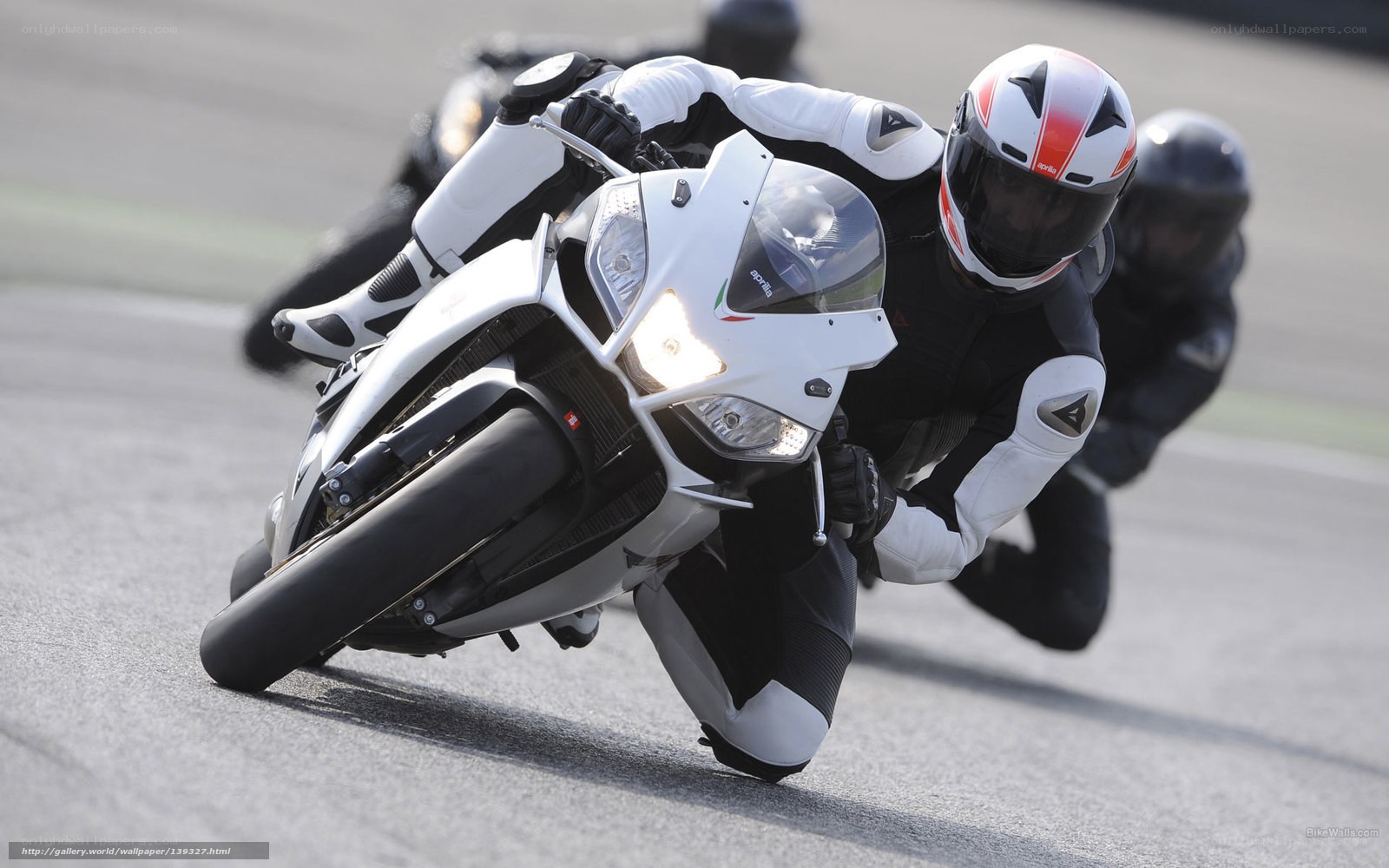 motorcycle racer on track
