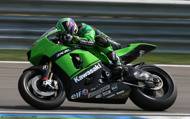 motorcycle racer on track