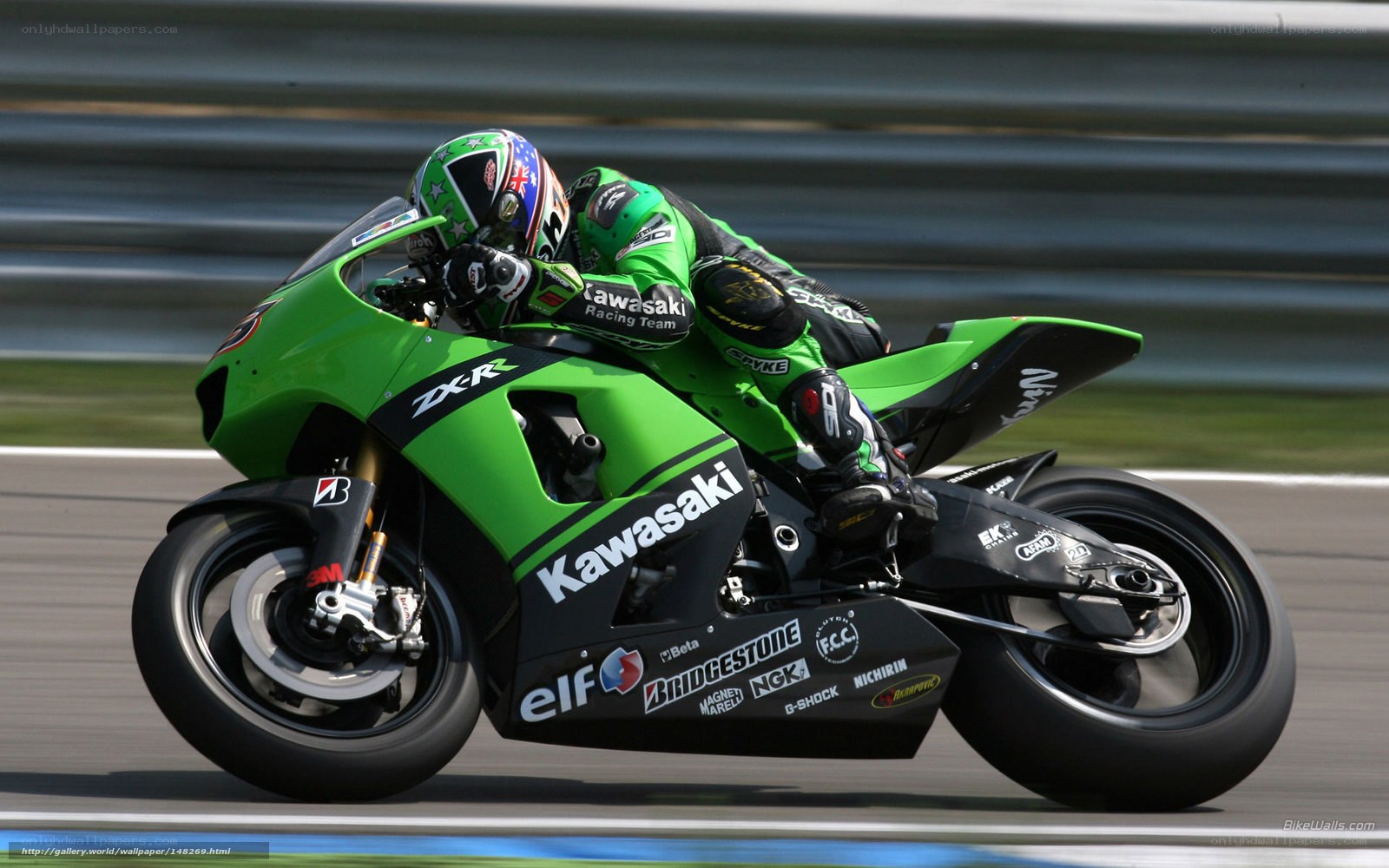 motorcycle racer on track