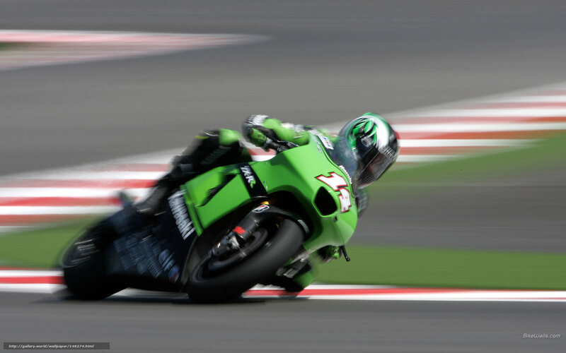 motorcycle racer on track