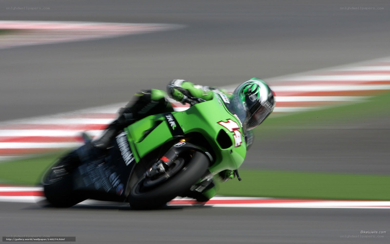 motorcycle racer on track
