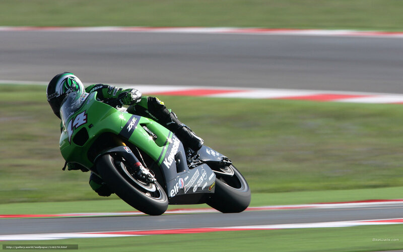 motorcycle racer on track