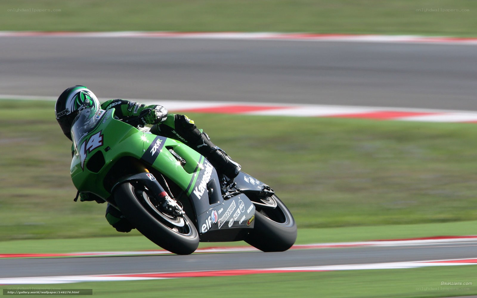 motorcycle racer on track