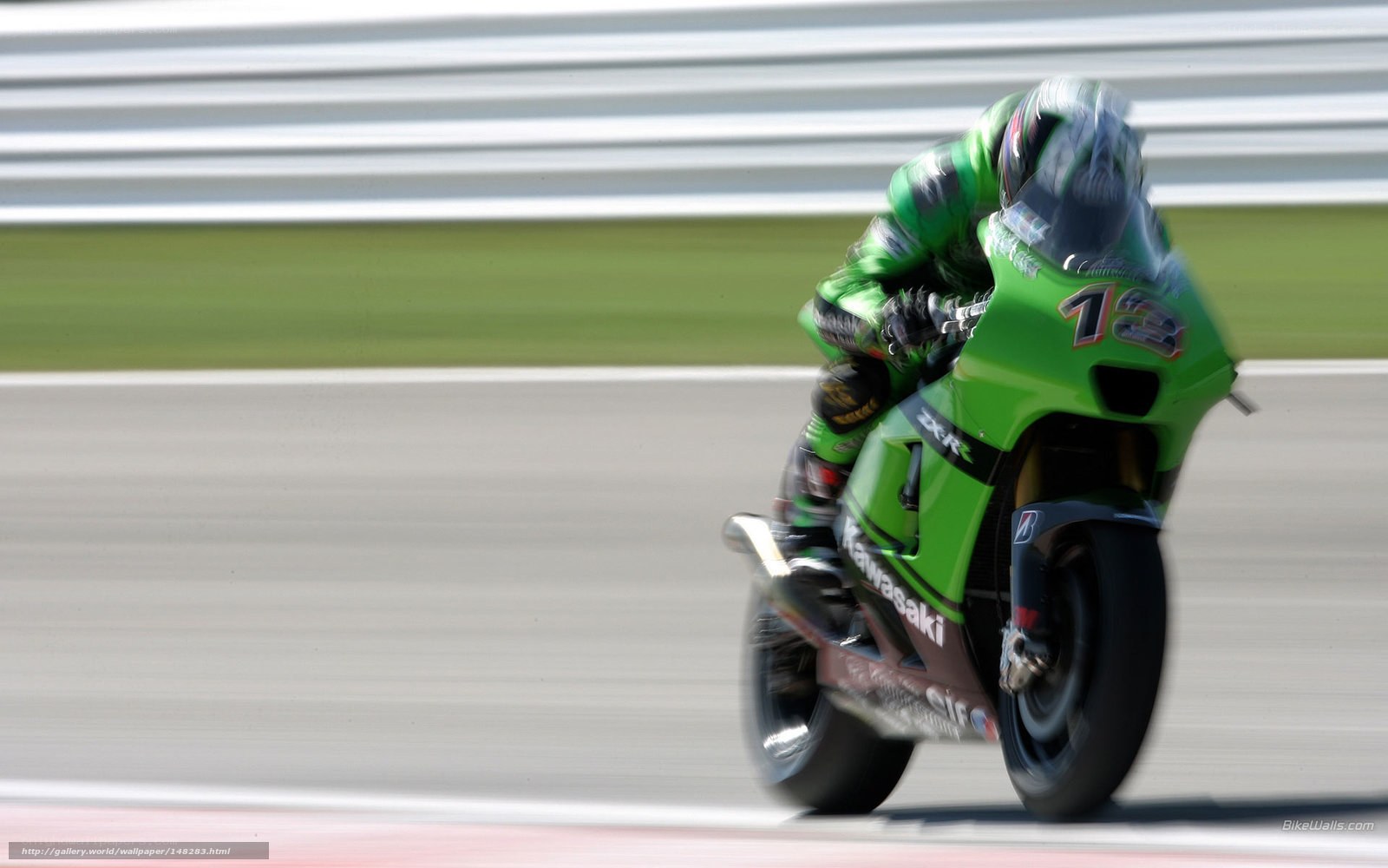 motorcycle racer on track