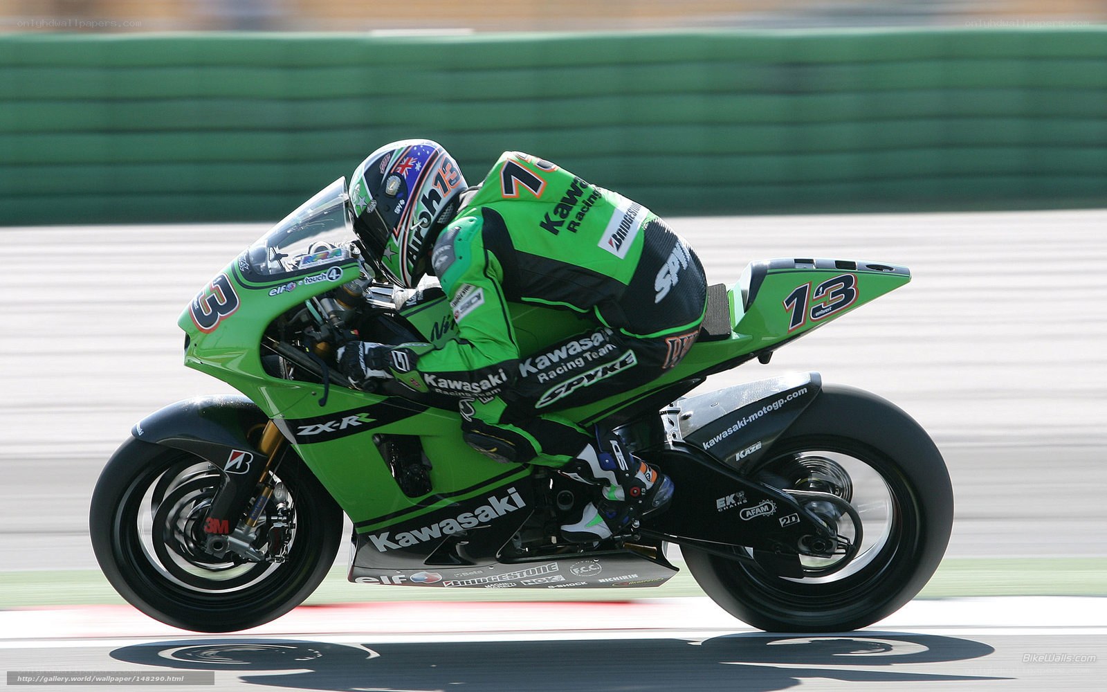 motorcycle racer on track