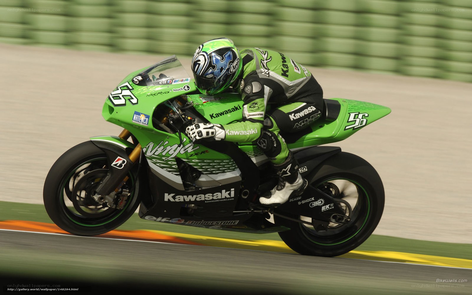 motorcycle racer on track