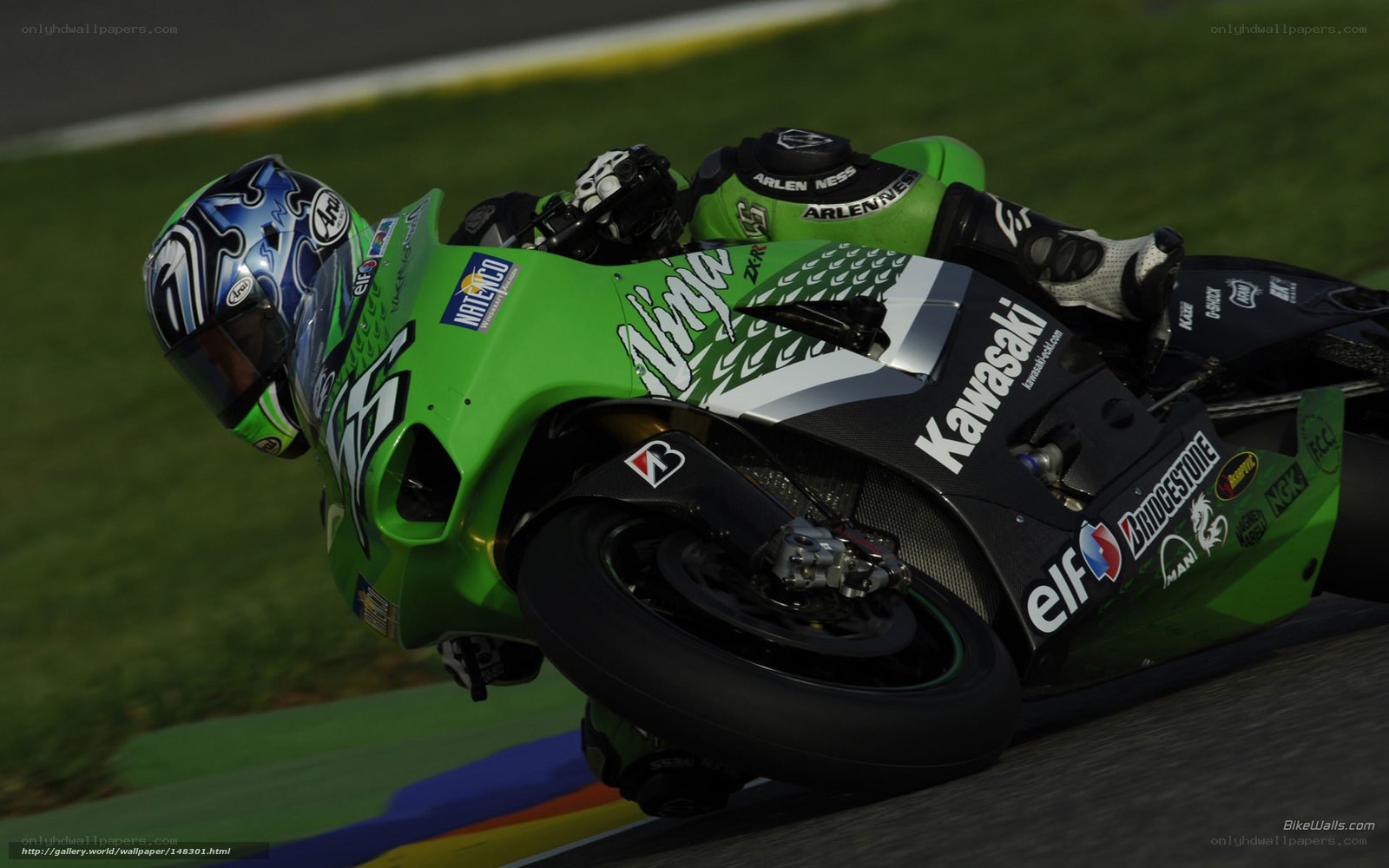 motorcycle racer on track