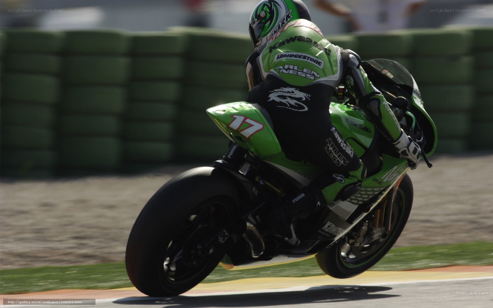 motorcycle racer on track