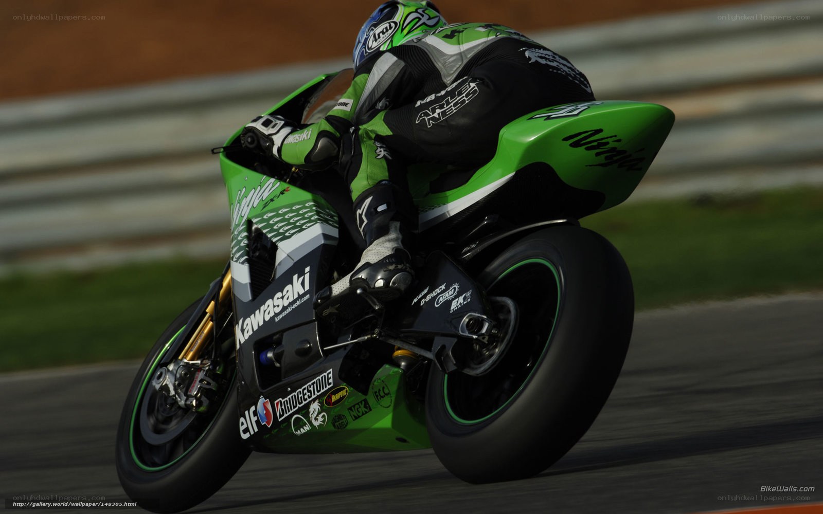 motorcycle racer on track