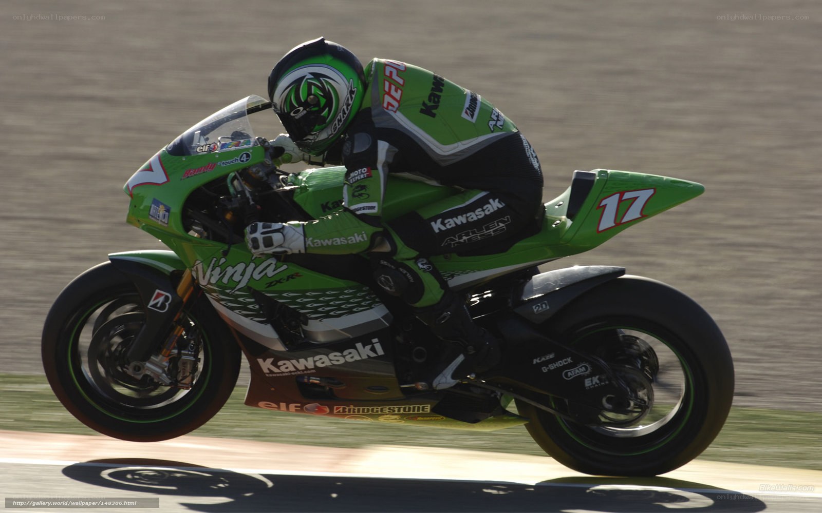 motorcycle racer on track