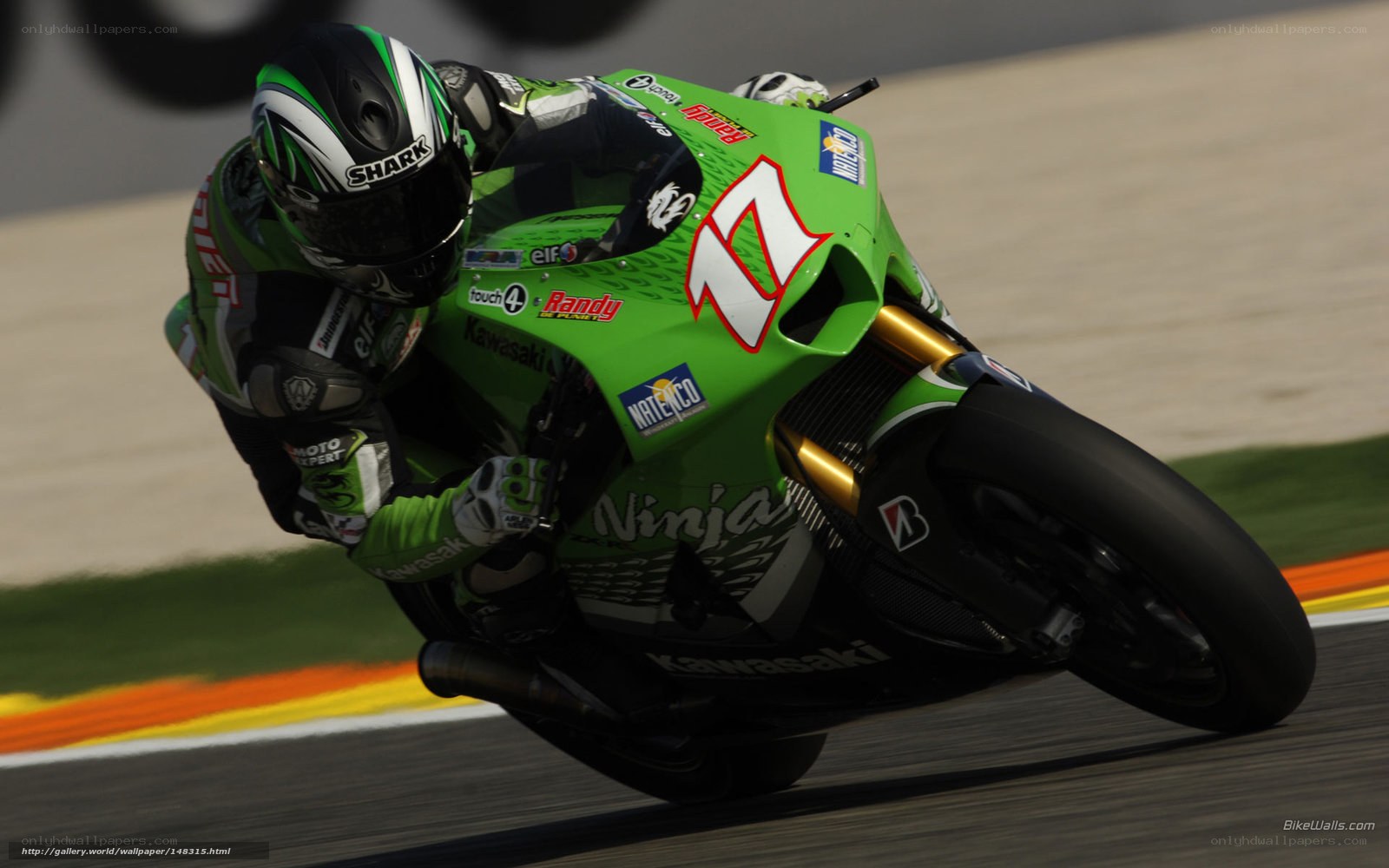 motorcycle racer on track